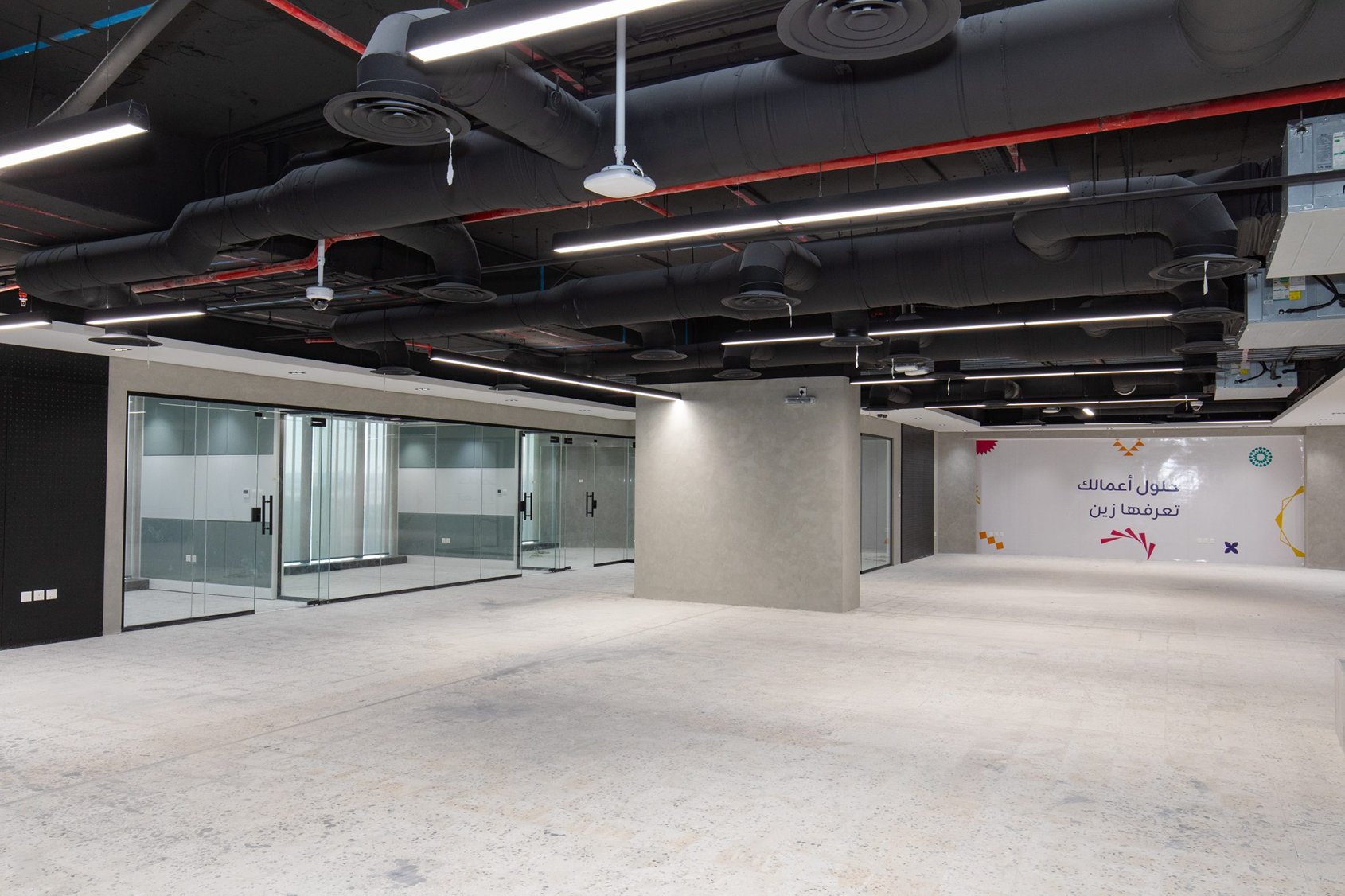 Open interior space